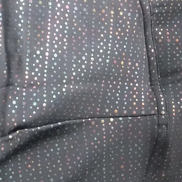 BNWT - Spanx Metallic Mist 7/8 Leggings in very black/multi size plus US 2X - Picture 8 of 9